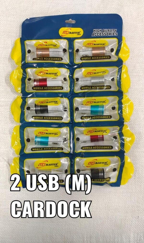 2 USB CAR CHARGAR  METAL QUALITY  10 PES SET