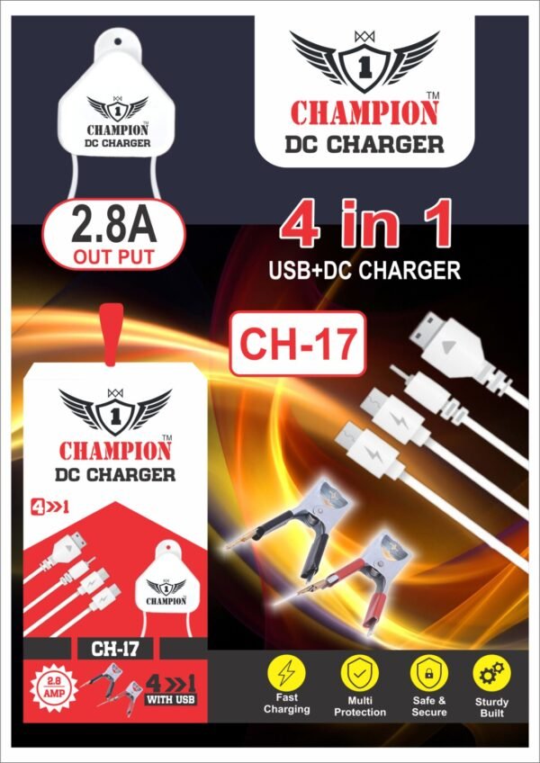 Chanpion USB+DC CHARGER 4*1