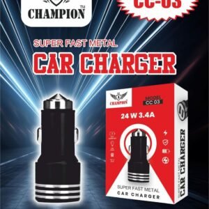 CHAMPION 3.4amp  24w pd     v8 pin car charger