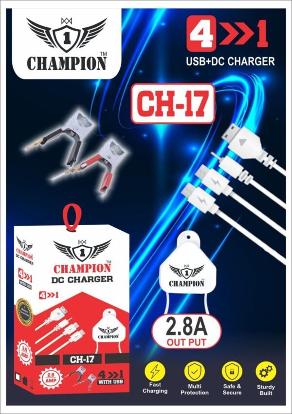 CHAMPION CH 17 4IN1 DC CHARGER