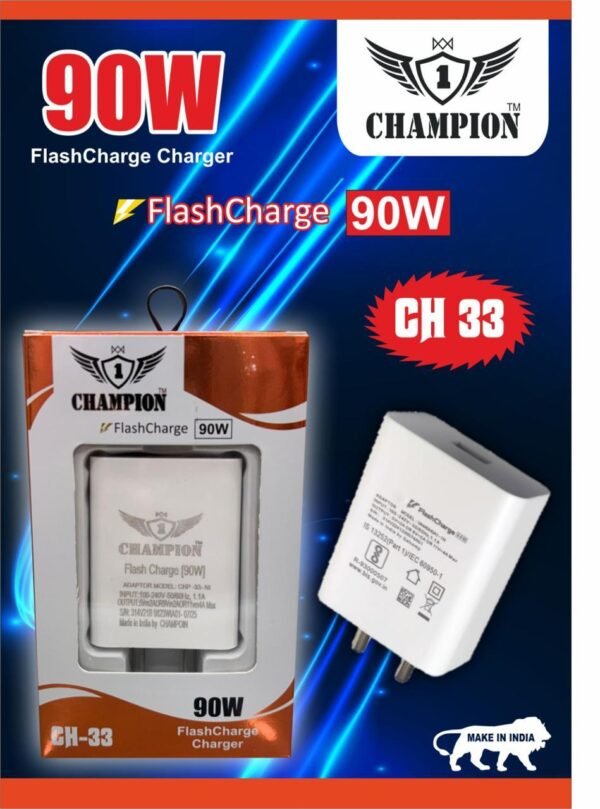 CHAMPION CH33 90W FLASH CHARGE WITH CABLE