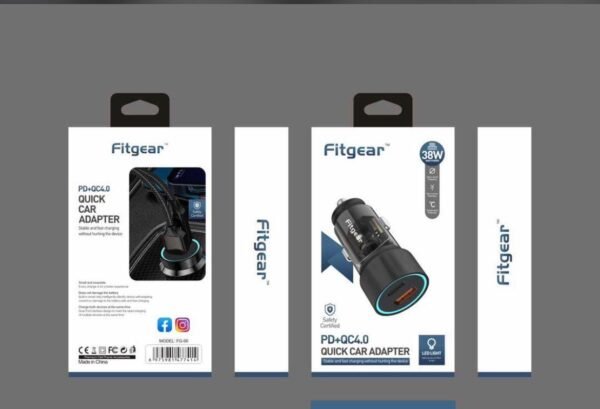 FITGEAR PD+QUICK CAR CHARGER 38W
