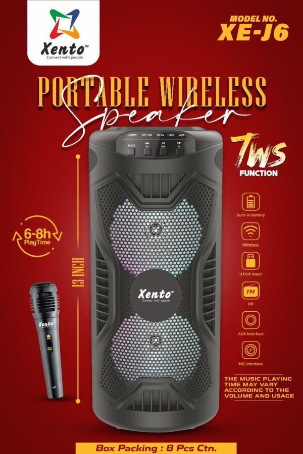 XENTO J6 PORTABLE WIRELESS