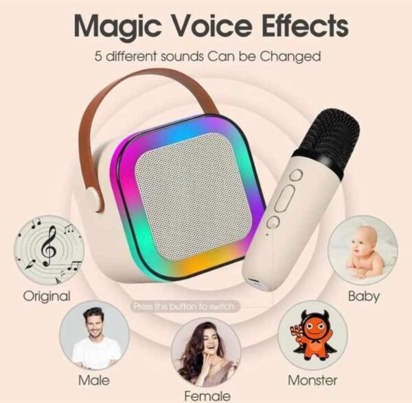 k12 mini spaker magic voice effects with mic