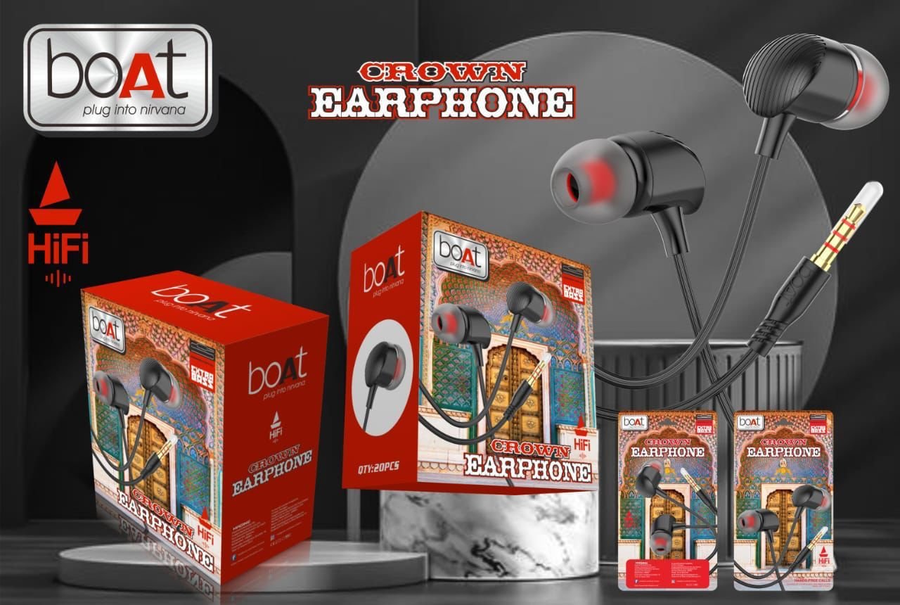 BOAT CROWN WIRED EARPHONE