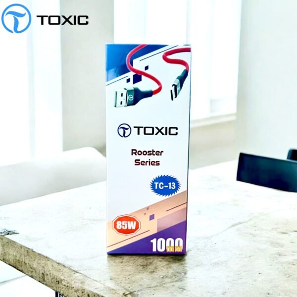 TOXIC TC-13 85W  TYPE C  USB CABLE WITH WARRANTY
