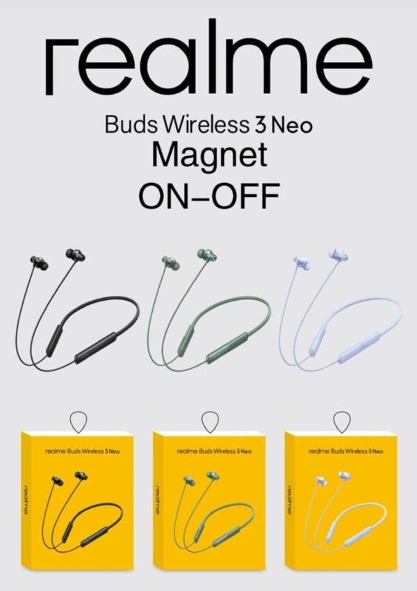 realme buds wireless 3 neo  neckband  best quality