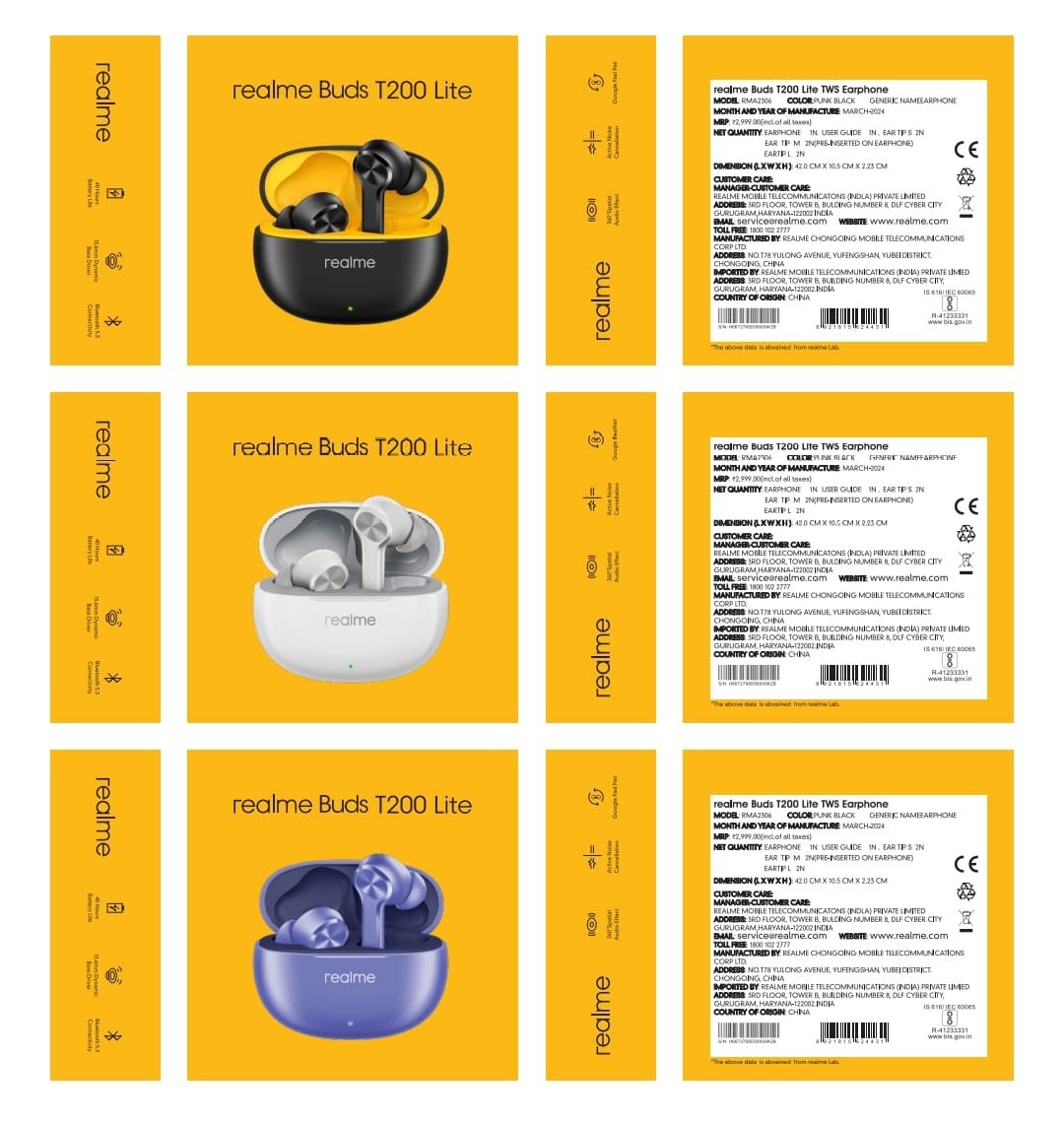 REALME T200 LITE AIRDOPES