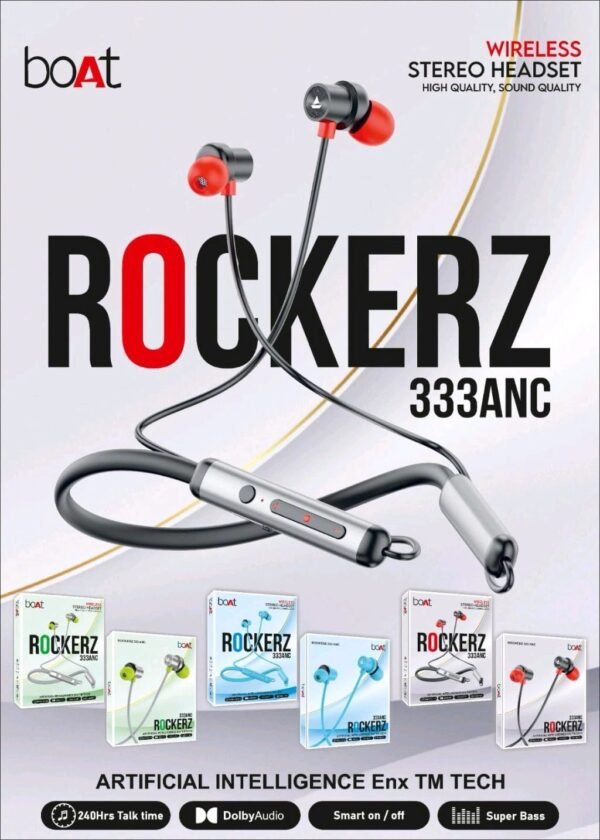 BOAT /ONEPLUS ROCKERZ 333 ANC  WIRELESS  NECKBAND