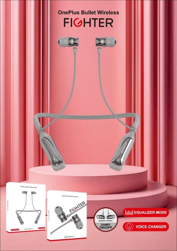 ONEPLUS  BULLET WIRELESS FIGHTER  MEGNETIC NECKBAND