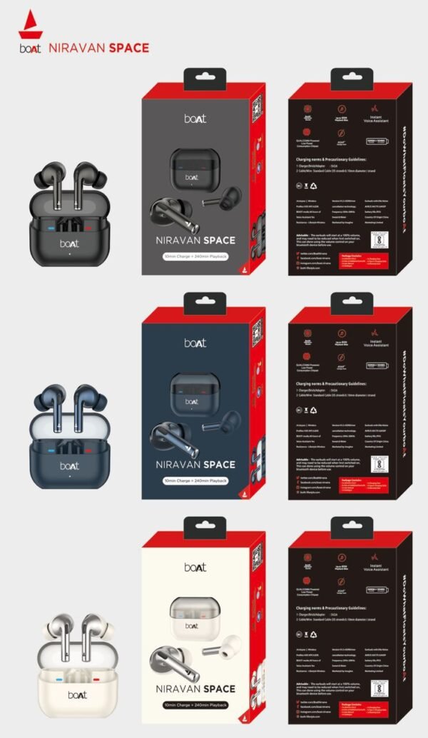 BOAT NIRVANA SPECE  TWS EARBUDS BEST QUALITY