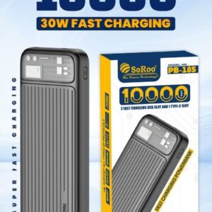 SOROO PB 185 10000 MAH 30W FAST CHARGING POWER BANK