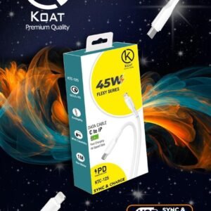 koat  ktc125 45 w c to iphone fast cable with warranty