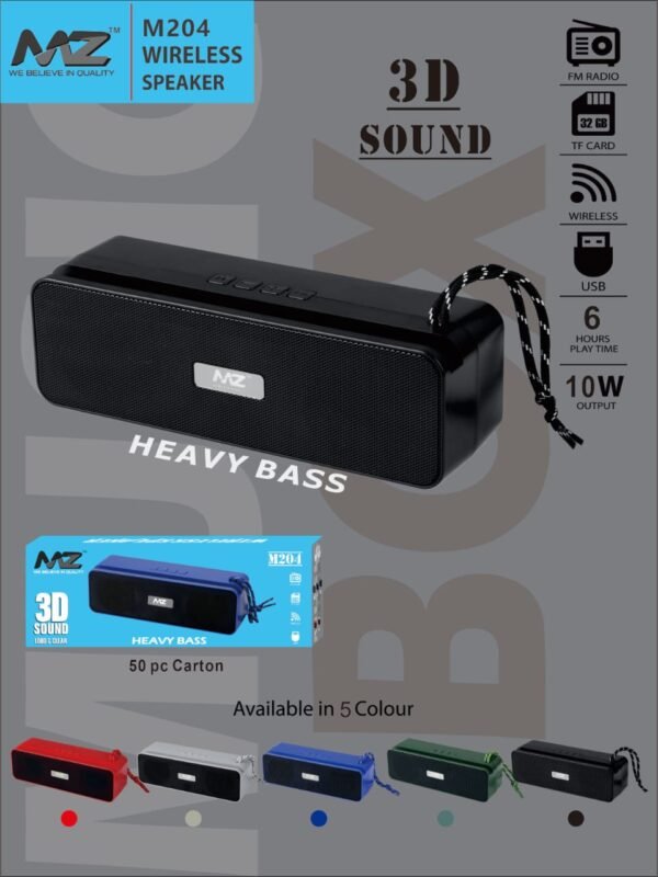 MZ 204 HEAVY BASS WIRELESS SPEAKER