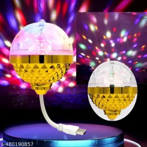 Disco Lightening Rotating Bulb 360 Degree LED RGB Golden Bulb Colorful Auto Rotating Projector LED Single Disco Ball