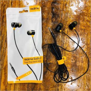 realme buds 2 wired earphone cottan wire megnet