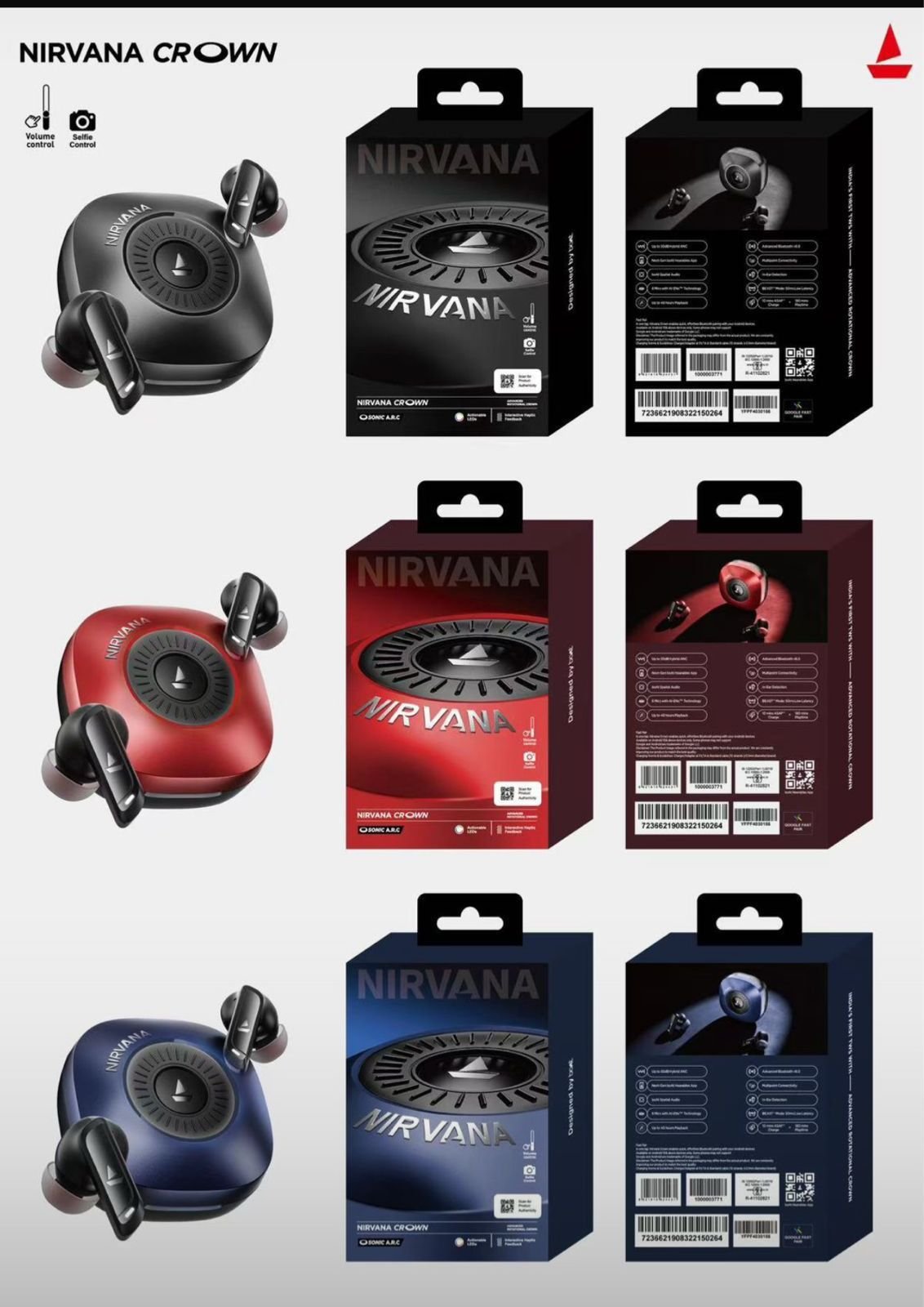 BOAT CROWN TWS EARBUDS BEST QUALITY