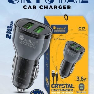 SOROO C-17 V8 CRYSTAL CAR CHARGER