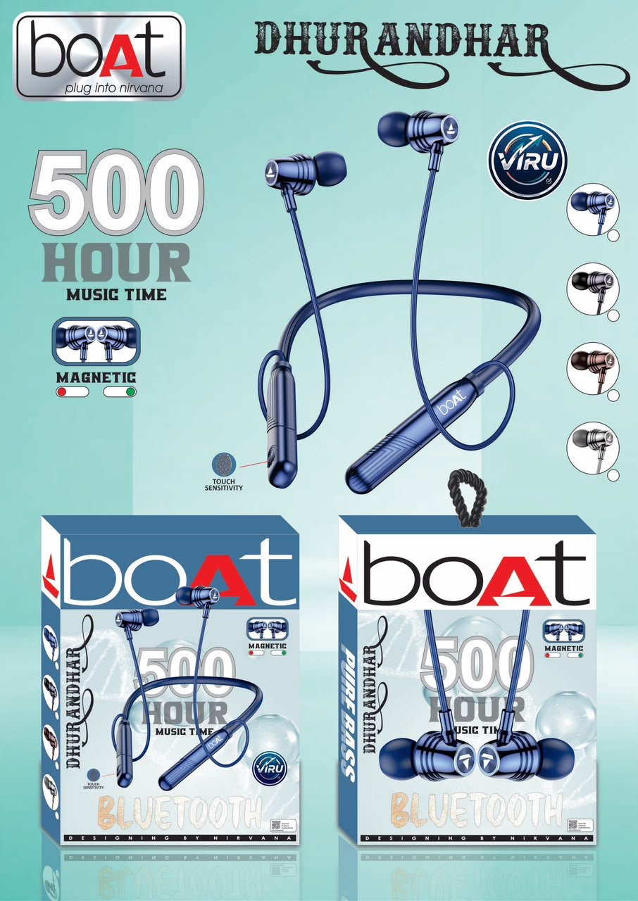 boAt rockerz dhurandhar whith touch sensitivity megnetic neckband
