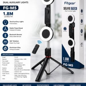 fitgear fg m5 1.8 m selfi stick