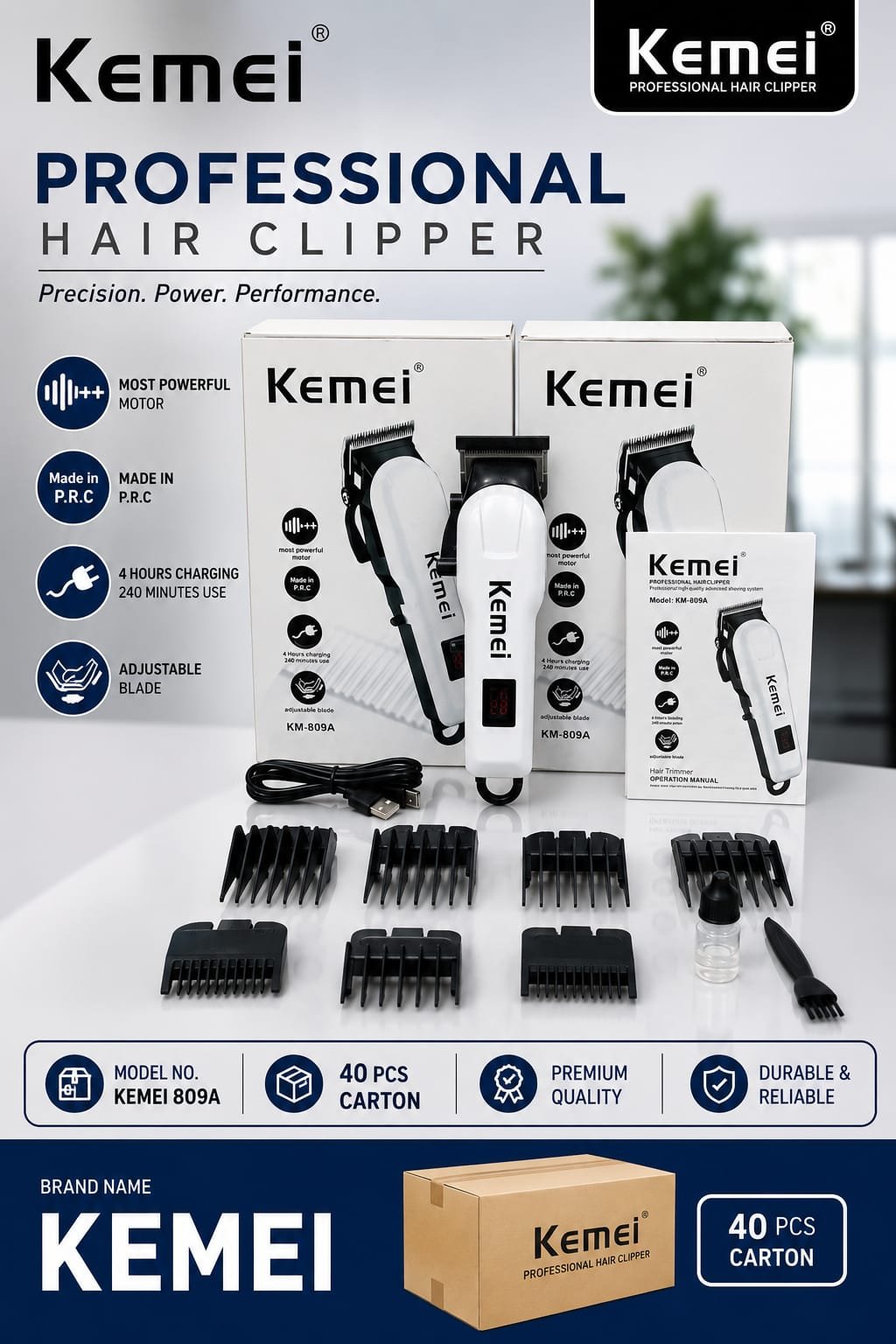 KEMEI PROFESSIONAL HAIR CLIPPER